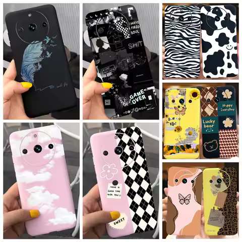 For Realme 11 pro+ Pro Plus Case Candy Color Soft Silicone TPU Slim Phone Back Cover On Realme 11 5G