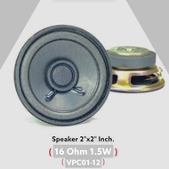 ดอกลำโพง 2นิ้ว 2x2 นิ้ว 16 ohm 1.5 Watt Full-Range "VPC" Taiwan HI-FI Audio