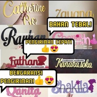 huruf kayu | wooden name | ukiran nama | free costum | logo kayu - 10cm