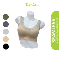 SKIVA Seamless Sports Bra with Lace (06-6617)