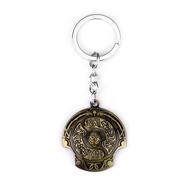 KEYCHAIN DOTA 2 AEGIS SHIELD GOLD SILVER COLOUR