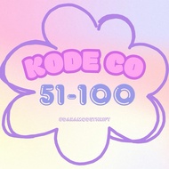 Live CO NOTES code 51-100
