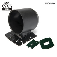 HUB sports Black 52mm Gauges Pod Holder Instrument Adjustable Single Rotating Bracket EPCV52BK