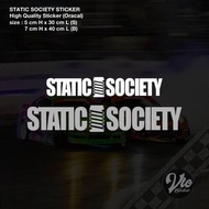 STATIC SOCIETY Sticker / Decal (High Quality Sticker)