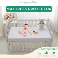 Cotton Terry Mattress Topper Cover For Baby Infant Waterproof Toddler Cover Anti Mite