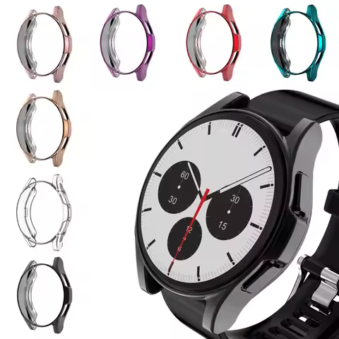 Protective Case For Samsung Galaxy Watch 4 Classic 42mm 46mm Plating TPU Shell Soft Protector Cover 