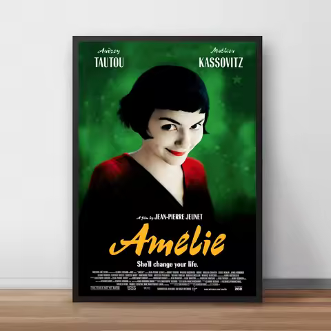 Amelie Movie Poster HD Printable Canvas Art Print Home Decoration Wall Painting ( No Frame )