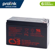 Prolink 12V/9AH CSB VRLA Maintenance-Free Sealed Lead Acid Battery AGM Technology APC Replacement Ba