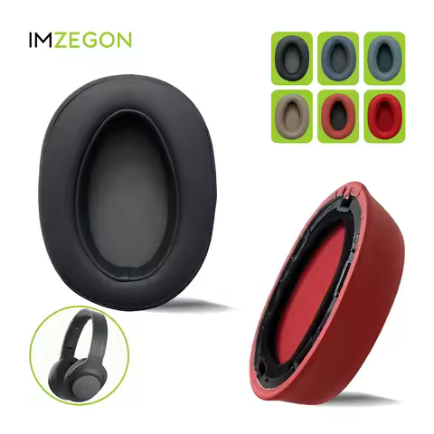 IMZEGON Replacement Earpads Headband for Sony MDR-100ABN WH-H900N Headphones Ear Cushion Sleeve Cove