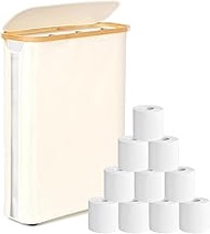 GARPROVM Toilet Paper Storage, 52 L Toilet Paper Storage Basket with Lid, Toilet Roll Container, Toi