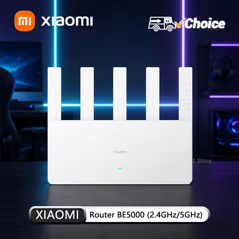 Original Xiaomi Router BE5000 WiFi 7 2.5G 5011Mbps Network Port 512MB Memory 2.4/5GHz Dual Broadband