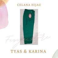HIJAU Long Green Pants, MI Pants, Junior High School Pants, Green Pants