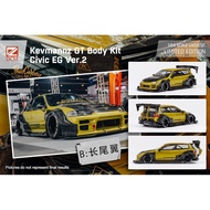 DCM 1/64 Kevmannz 1996 EG6 Hatchback Wide Body - Long Spoiler