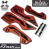 Bordes Pijakan Aksesoris Variasi Karpet Kaki Yamaha All New Nmax N max 2020 2021 Khusus BLACK DIAMON