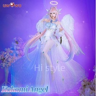 Uwowo Genshin Impact Fanart Kokomi Angel Dress Cosplay Costume