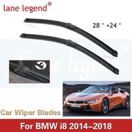 Car Wiper Blade For BMW i8 28"+24" 2014-2018 Front Window Washer Windscreen Windshield Wipers Blades