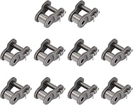 10PCS Roller Chain Offset Half Link #40, 1/2 Inch Pitch Carbon Steel Crank Link, Standard Chain End