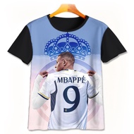 Kids Football T-shirts - Cute 3D Football T-shirts - Kylian Mbappe Mbappe-2-designWD Limited Edition