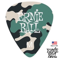 Ernie Ball® Camouflage Pick ปิ๊กกีตาร์ ลายทหาร (Medium: 0.72 mm) ** Made in USA **