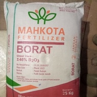 PUPUK BORATE/BORAT/BORON MAHKOTA 25 KG