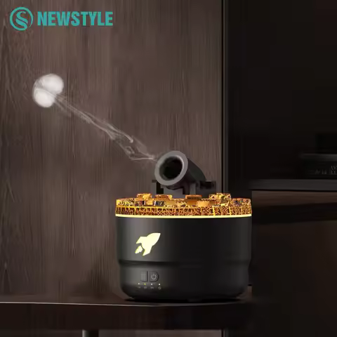 Cannon Aromatherapy Diffuser Jellyfish Spray Air Humidifier 7Colour Gradient Night Light Ultrasound 