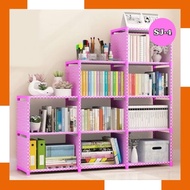 2kg [3 SIDES] 9-Tier Multi-Purpose Bookshelf portable bookshelf