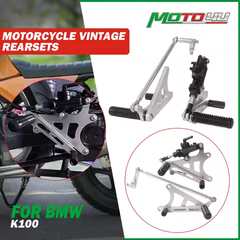 MOTO4U For BMW K100 K1100 K75 K1 K 100 75 Motorcycle Foot peg Rearset Accessories Footrest Cafe Race