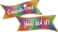 GRABO 49 Inch Foil Colourful Banner Graduation (1pc) Balloon | Belon Foil Besar Sepanduk Pengijazaha