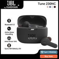 JBL Tune 230NC Wireless Earphone Bluetooth 5.2 TWS Stereo Noise Canceling Headset Waterproof Sport Earbuds with Mic