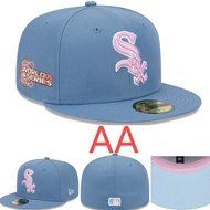 AA quality New Era Chicago White Sox 59Fifty Fitted Baseball Cap Sun Protection Outdoor Light Blue S