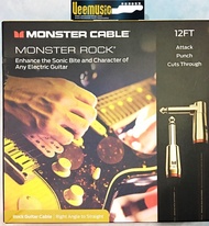 Monster Rock 12ft Angled to Straight Instrument Cable