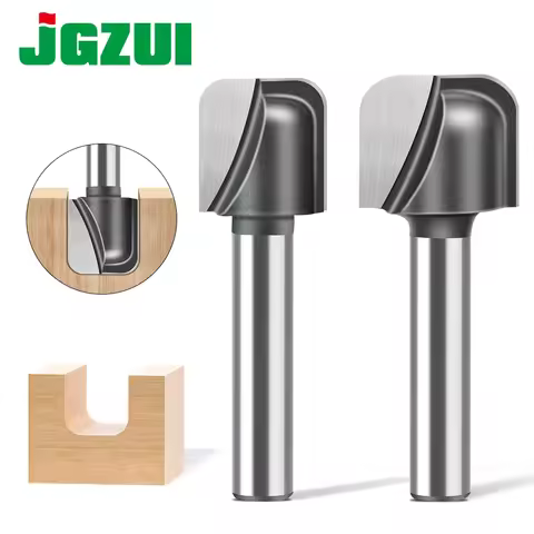 1pc 6mm 12mm Shank Double Arc Round Bottom Router Bit Slotting Cutter Engraving Machine Trimming Mac