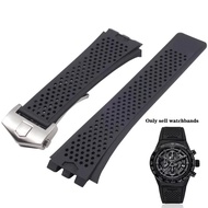 High Quality Silicone Watchband For TAG HEUER Carrera Series watch Strap for Men's Concave Convex In