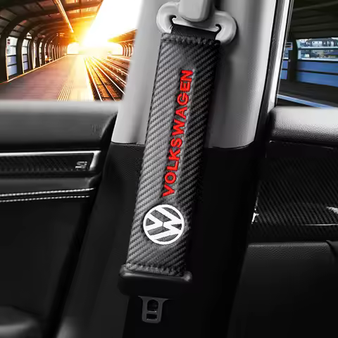 2PCS Soft Car Seat Belt Cover Shoulder Pad for VW Volkswagen Golf 7 6 8 Passat B6 B8 Tiguan Polo Jet