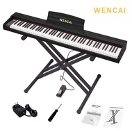 WENCAI Digital Piano With Stand 88 Keys Professional Wood Smart Portable Electric Piano Keyboard Ele