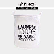 Laundry Today Or Naked Tomorrow Laundry Basket/Bag for Clothings, Storage, Service Yard, Cleaning