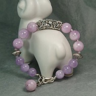手鍊 紫鋰輝石 紫水晶 白瑪瑙 925銀飾 花 寶石 手珠 飾品 首飾