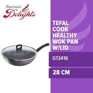 Tefal Cook Healthy Wok Pan 28cm w/Lid G13416