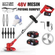 HYTOBP Mesin Potong Rumput Tanpa Kabel RPM Tinggi 48VF Listrik Pemotong Rumput Cordless Lawn Mower w