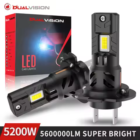 Dualvision H7 LED H18 Headlight Bulb Mini Wireless 560000LM 6000K CSP Car Headlamp Auto Diode Lamps