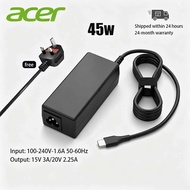 ACER 45W USB C AC Charger for Acer Aspire Lite 14 16 Swift/Spin 7 5 3 1 Chromebook R13 11 15 Spin 51