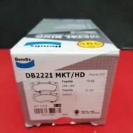 BENDIX MKT DB2221MKT TOYOTA HILUX KUN26 FRONT BRAKE PAD