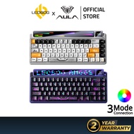 LEOBOG AMG65 3 Mode Mechanical Keyboard LED Smart Dual Screen 67 Keys 8000mAh Bluetooth /2.4G /Wired