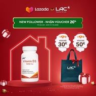 VIÊN UỐNG BỔ SUNG VITAMIN D3 HỖ TRỢ XƯƠNG KHỚP & MIỄN DỊCH LAC VITAMIN D3 1000 IU (180 VIÊN)