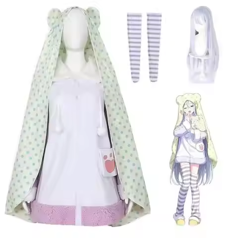 New Yoisaki Kanade Cosplay Costume Wig Anime Project Sekai Colorful Stage Coat Cloak Sock Set Hallow