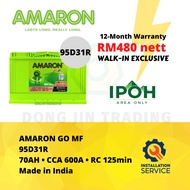 [Installation Provided] NX120-7 | 95D31R | Amaron Go MF Truck Battery - 12 Months Warranty