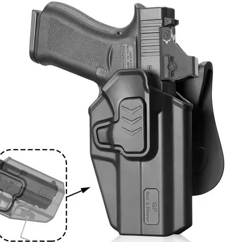 OWB Holster for Glock 43 43X 48 (MOS & Rail Versions),Also Fit G43X MOS,Level II Retention Outside W