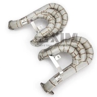 High flow and high-performance manifold exhaust system for retrofitting Porsche Boxster Cayman 981 3