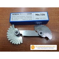 FUJI TOOLS [MADE IN JAPAN] NO.156 SCREW PITCH GAUGE (28 LEAVES) <0.25 - 2.5MM>