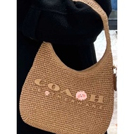 Suitable for Coach Brooklyn Shoulder Bag with Straw and Acrylic Letter Accessories